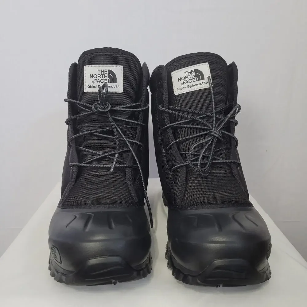 The North Face Tsumoru Lace Up Snow Boots men's size 10.5 Black Waterproof